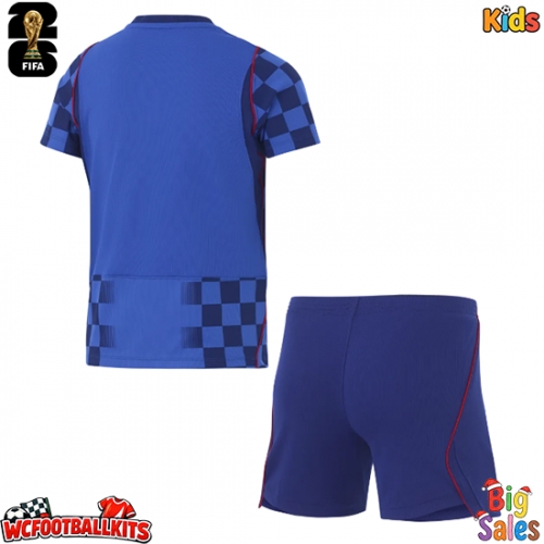 Croatia Replica Away Stadium Kit for Kids World Cup 2026 Short Sleeve (+ pants)